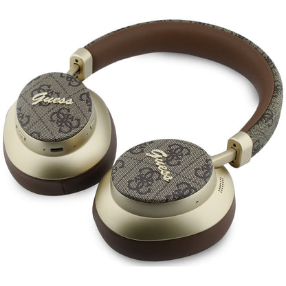 Handsfree Bluetooth Guess 4G Goud Script Metaal, A2DP, Bruin