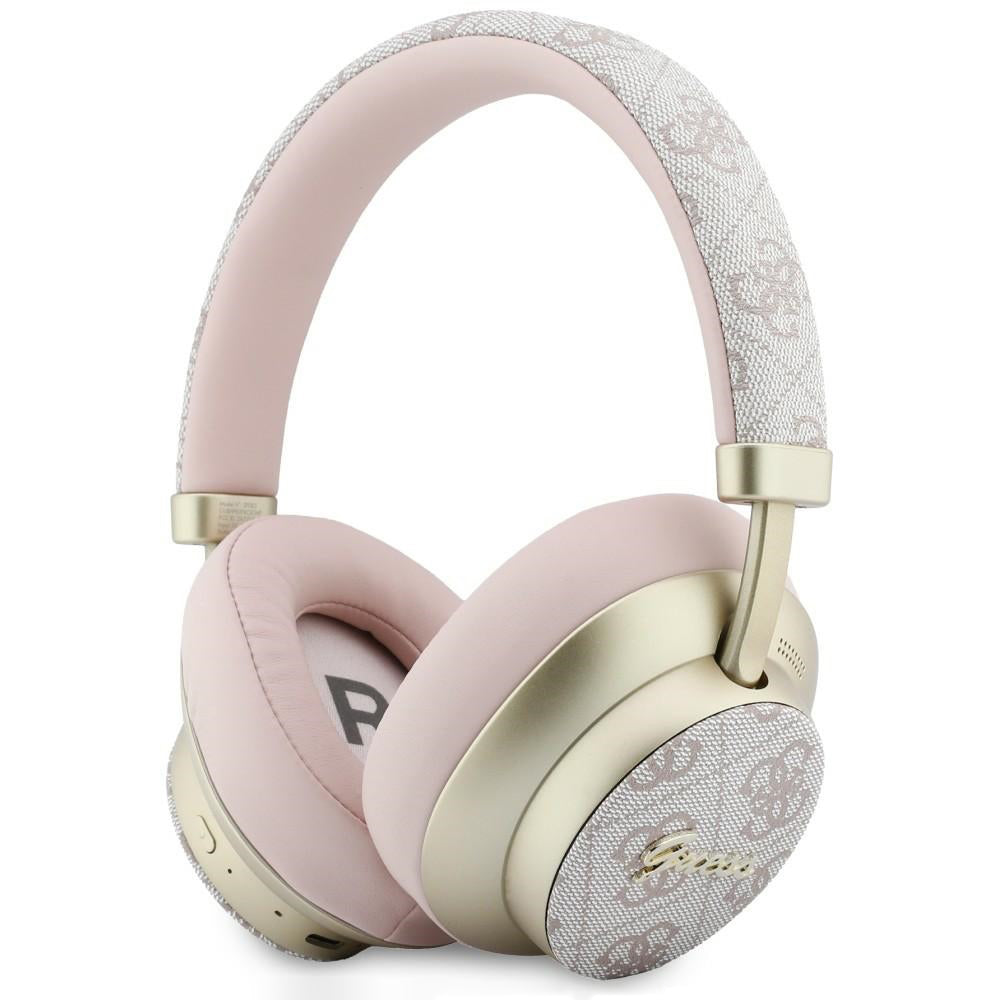 Handsfree Bluetooth Guess 4G Gold Script Metaal, A2DP, Roze