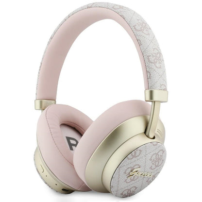 Handsfree Bluetooth Guess 4G Gold Script Metaal, A2DP, Roze