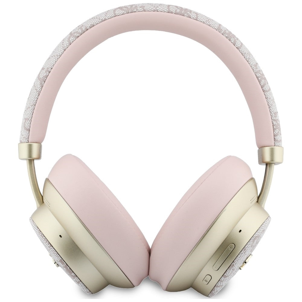 Handsfree Bluetooth Guess 4G Gold Script Metaal, A2DP, Roze