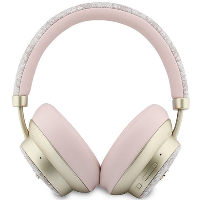 Handsfree Bluetooth Guess 4G Gold Script Metaal, A2DP, Roze