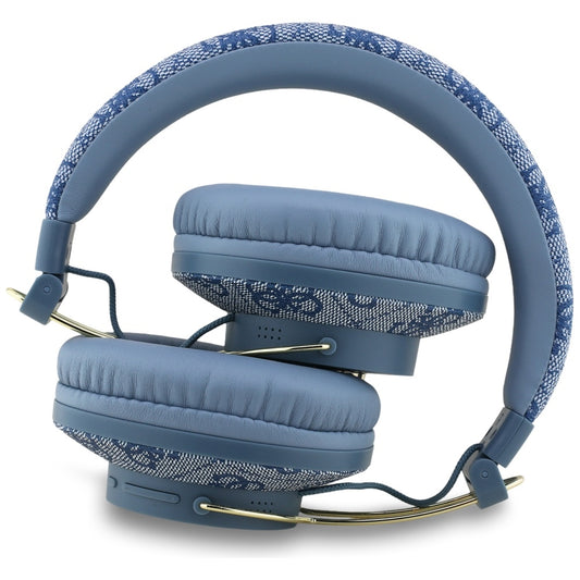 Handsfree Bluetooth Guess 4G Metal Logo, A2DP, Blauw