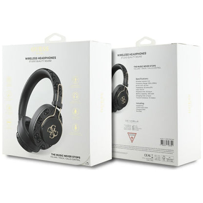Handsfree Bluetooth Guess 4G Metal Logo, A2DP, Zwart
