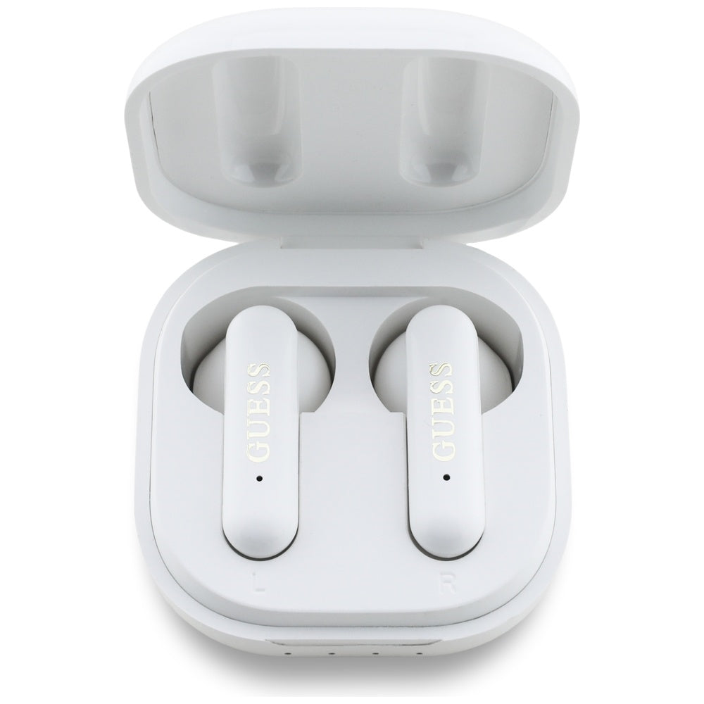 Handsfree Bluetooth Guess 4G Metal Logo, TWS, Wit