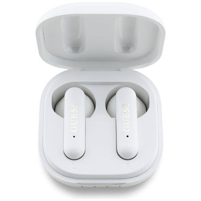 Handsfree Bluetooth Guess 4G Metal Logo, TWS, Wit