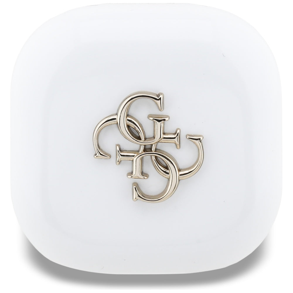Handsfree Bluetooth Guess 4G Metal Logo, TWS, Wit