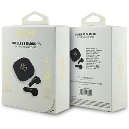 Handsfree Bluetooth Guess 4G Metal Logo, TWS, Wit