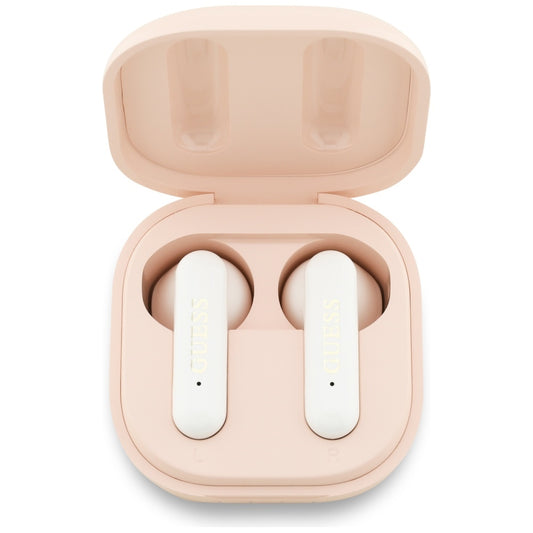 Handsfree Bluetooth Guess 4G Metal Logo, TWS, Roze