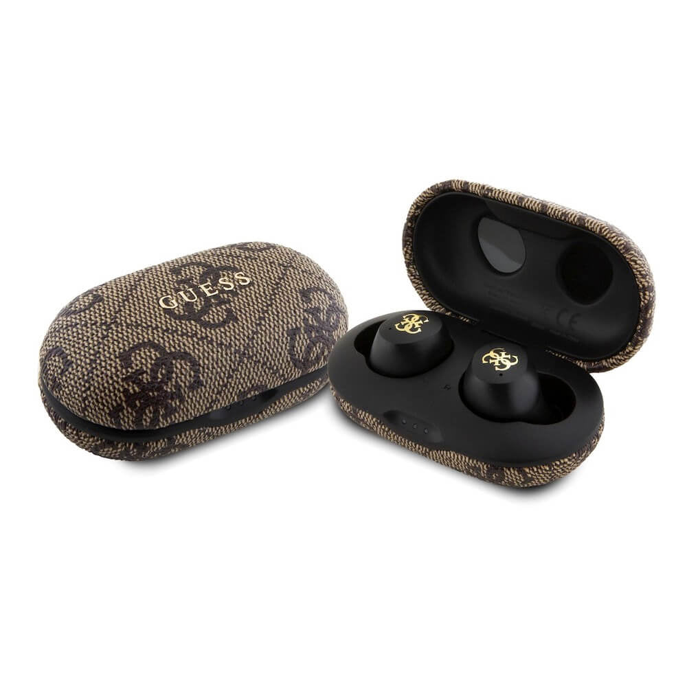 Handsfree Bluetooth Guess 4G Metal, TWS, Bruin
