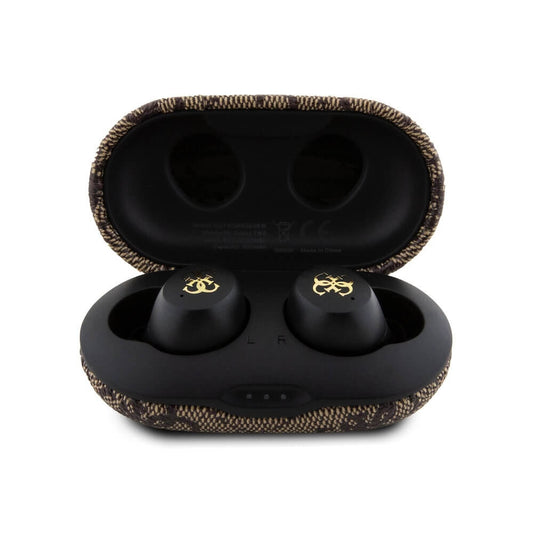 Handsfree Bluetooth Guess 4G Metal, TWS, Bruin