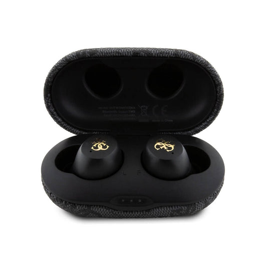 Handsfree Bluetooth Guess 4G Metal, TWS, Zwart