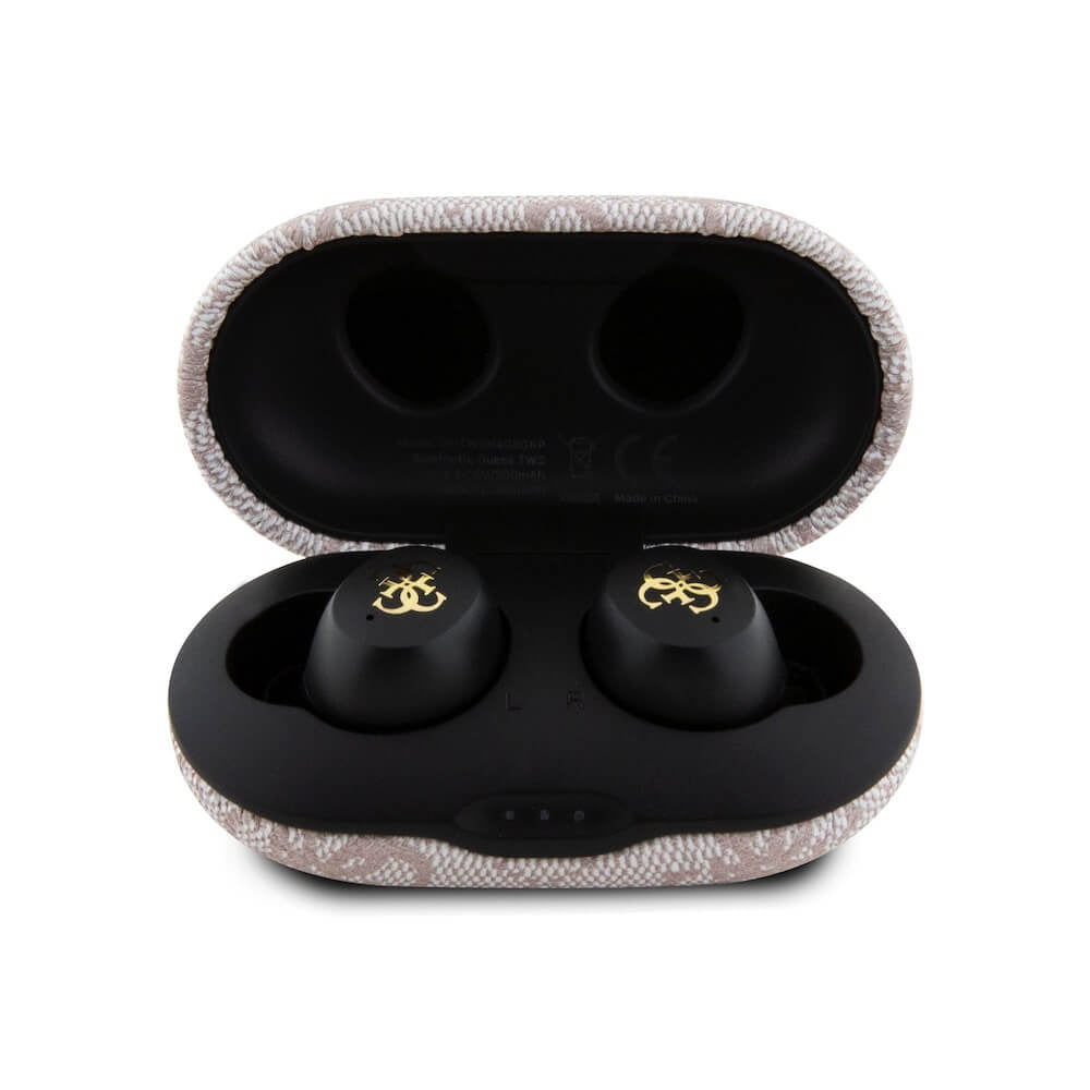 Handsfree Bluetooth Guess 4G Metal, TWS, Roze