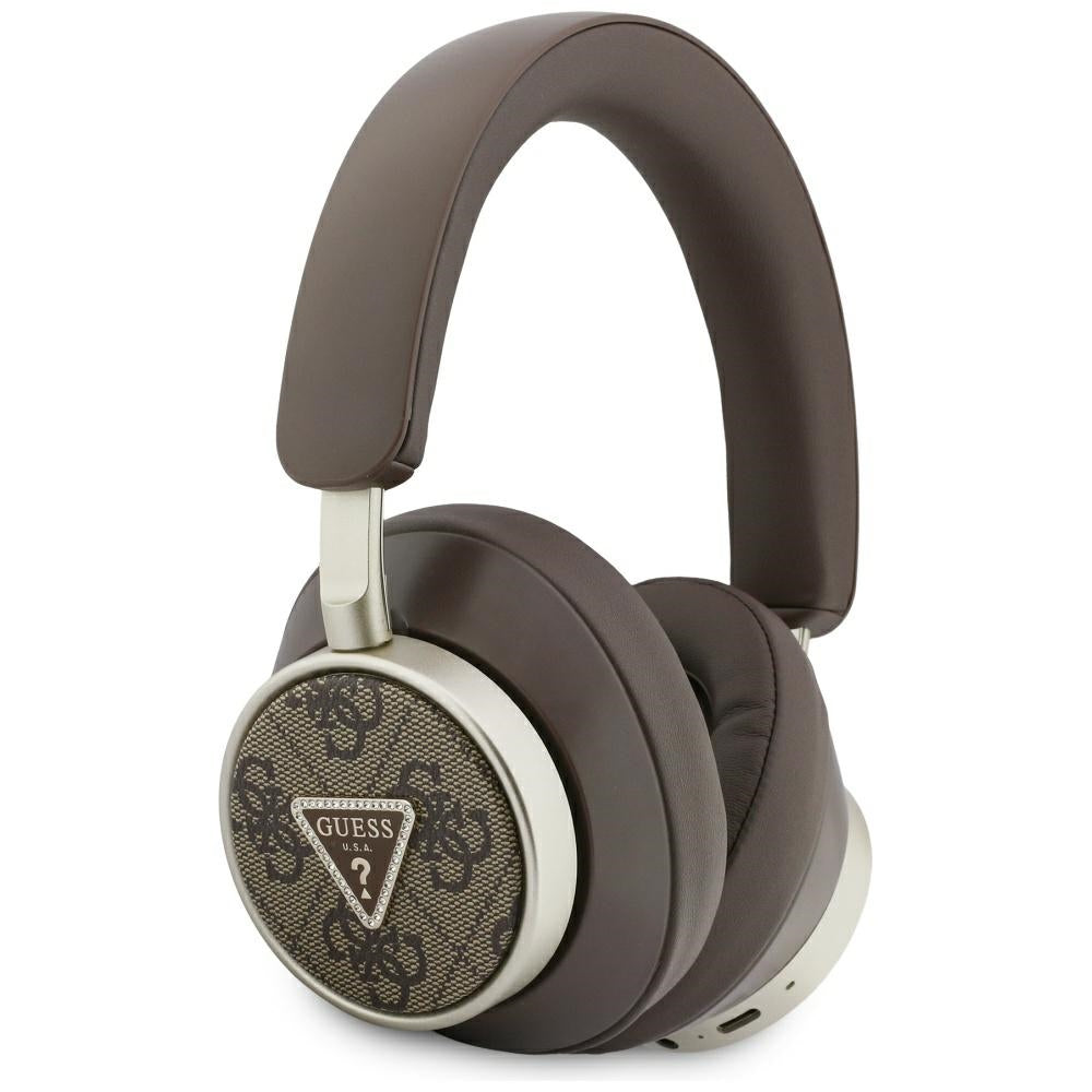 Handsfree Bluetooth Guess 4G Gouden Driehoek Logo, A2DP, Bruin