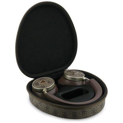 Handsfree Bluetooth Guess 4G Gouden Driehoek Logo, A2DP, Bruin