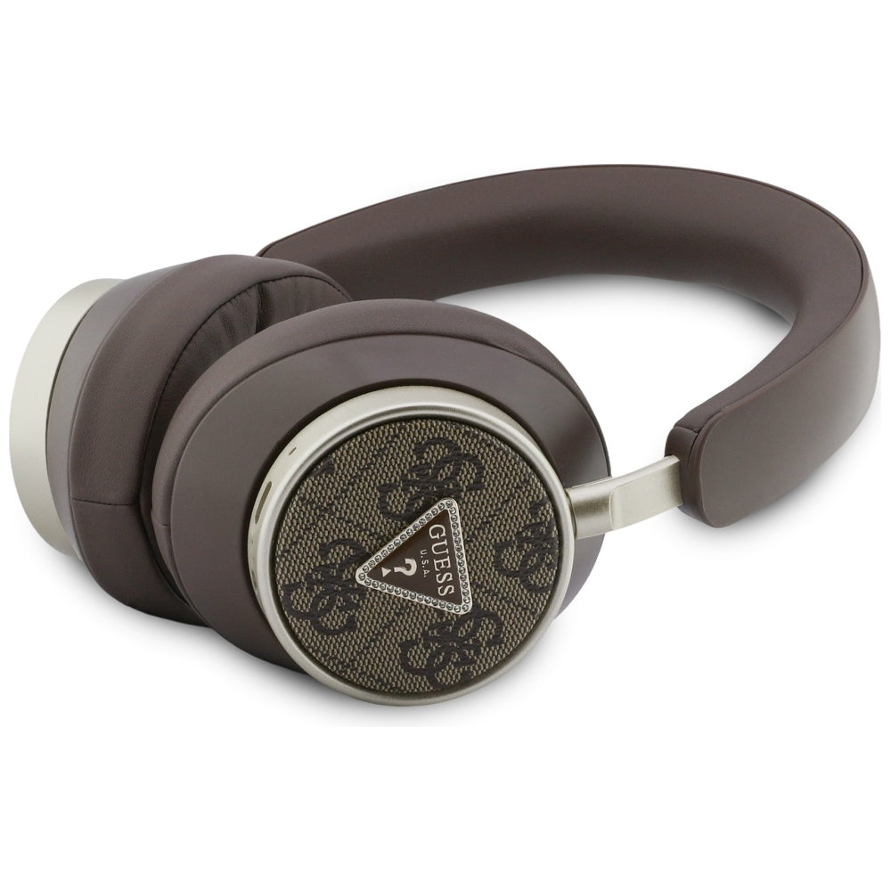 Handsfree Bluetooth Guess 4G Gouden Driehoek Logo, A2DP, Bruin