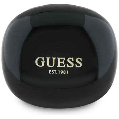 Handsfree Bluetooth Guess Flat Classic Logo Electroplated, TWS, Zwart