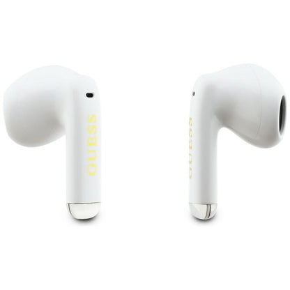 Handsfree Bluetooth Guess Glossy Gold Line Classic, TWS, Wit