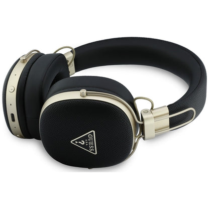 Handsfree Bluetooth Guess Grained Triangle Logo, A2DP, Black