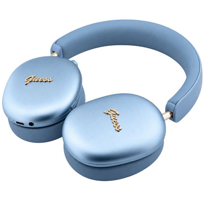Guess Metal Script Logo Bluetooth-handsfree, A2DP, blauw