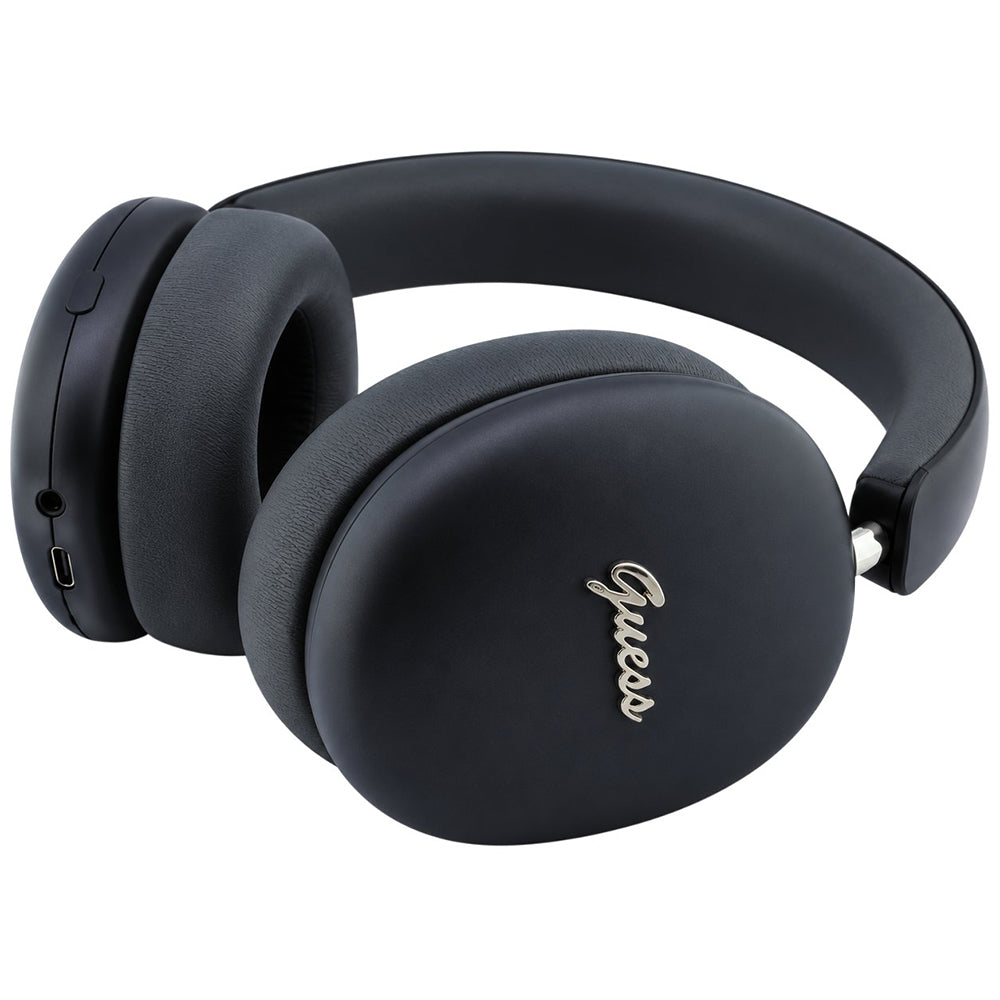 Guess Metal Script Logo Bluetooth-handsfree, A2DP, zwart