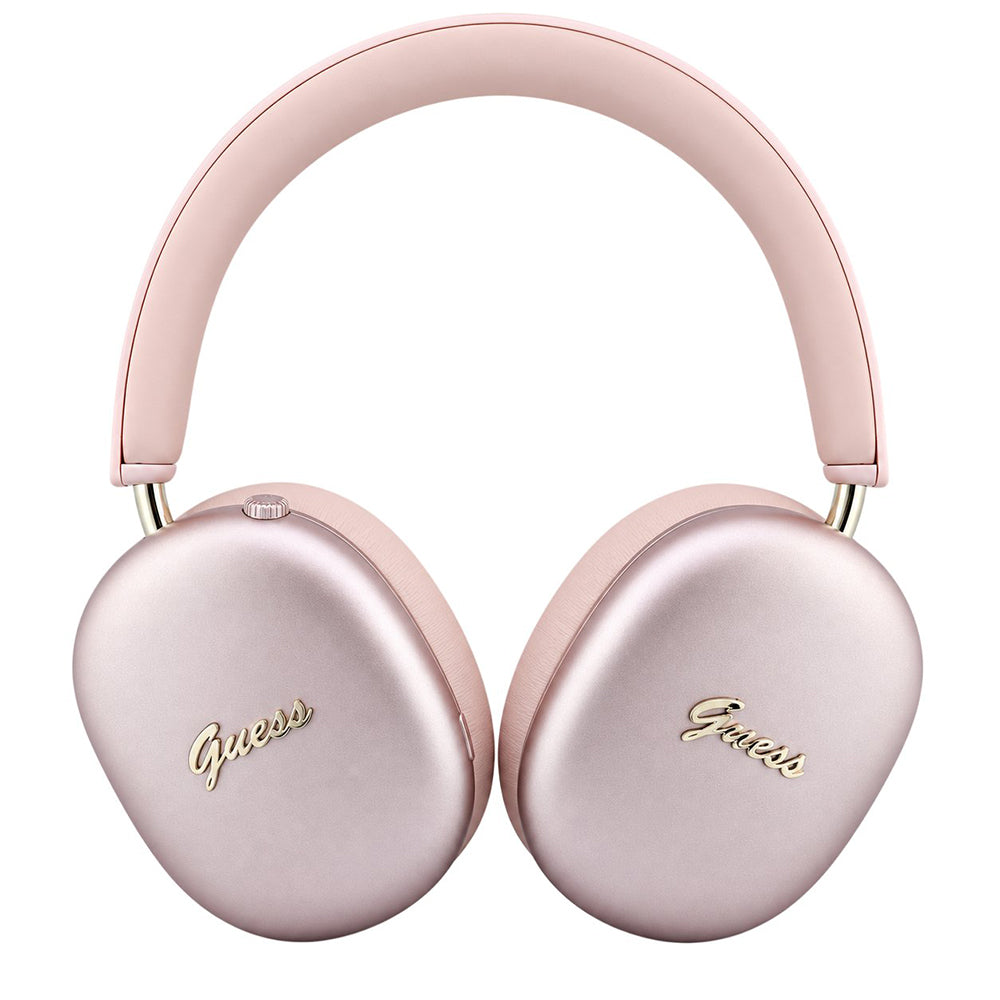 Guess Metal Script Logo Bluetooth-headset, A2DP, roze