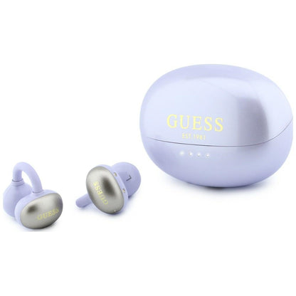 Handsfree Bluetooth Guess Metallic Finish Geëlectroplateerde Onderdelen Classic, TWS, Paars