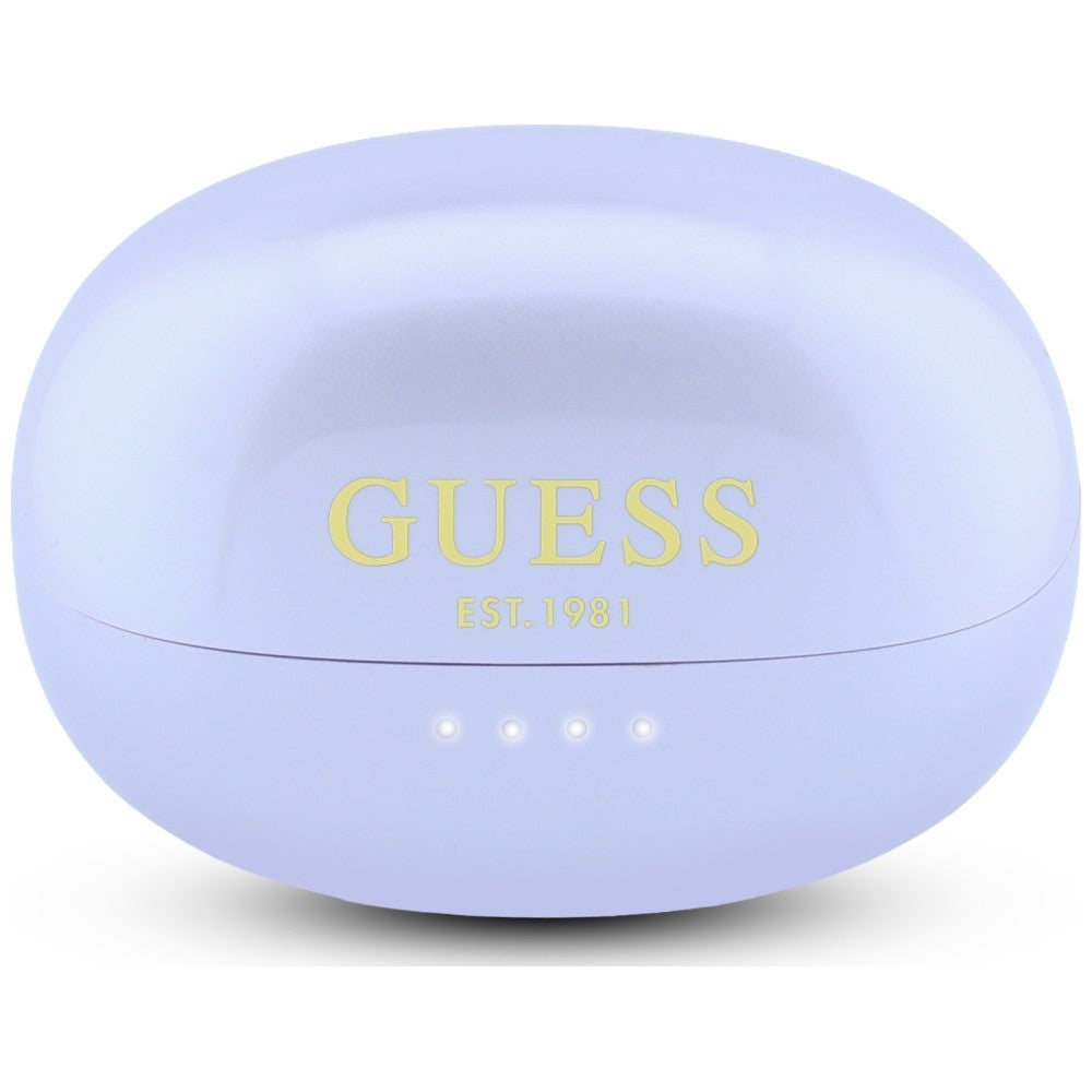 Handsfree Bluetooth Guess Metallic Finish Geëlectroplateerde Onderdelen Classic, TWS, Paars