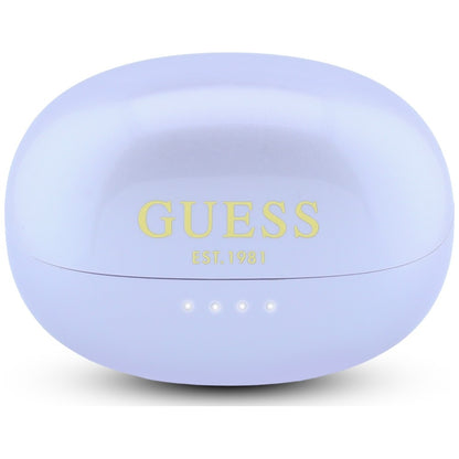 Handsfree Bluetooth Guess Metallic Finish Geëlectroplateerde Onderdelen Classic, TWS, Paars