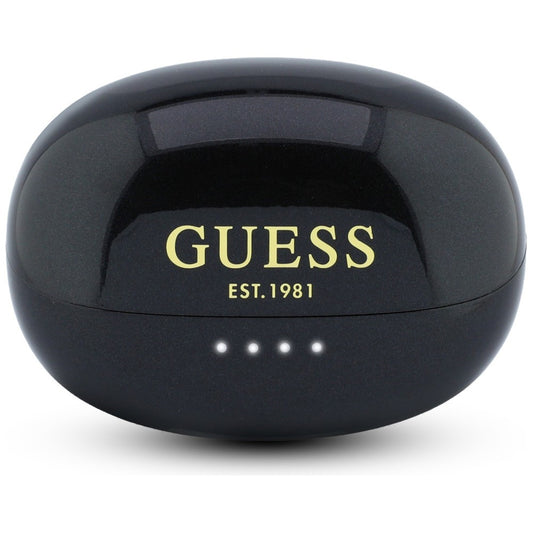 Handsfree Bluetooth Guess Metallic Finish Geëlectroplateerde Onderdelen Classic, TWS, Zwart