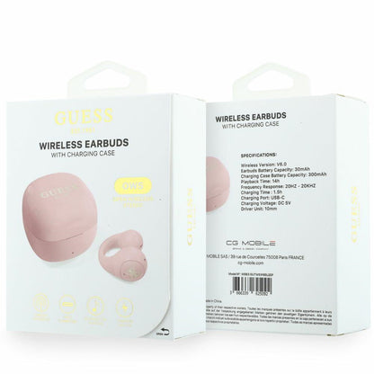 Handsfree Bluetooth Guess Mini Classic, TWS, Roze
