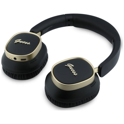 Handsfree Bluetooth Guess Rectangle Metal Script, A2DP, Zwart