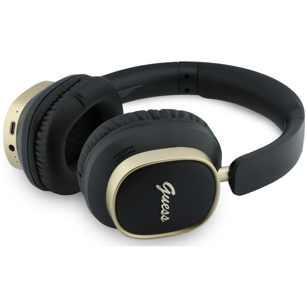 Handsfree Bluetooth Guess Rectangle Metal Script, A2DP, Zwart