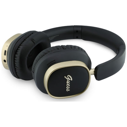 Handsfree Bluetooth Guess Rectangle Metal Script, A2DP, Zwart