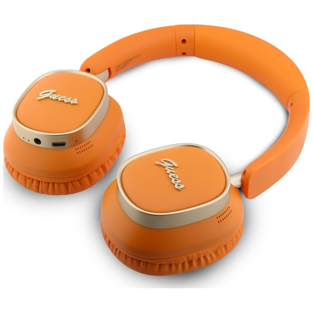 Handsfree Bluetooth Guess Rectangle Metal Script, A2DP, Oranje