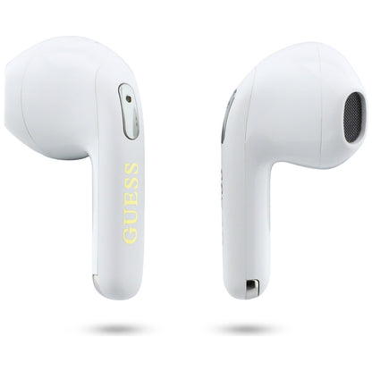 Handsfree Bluetooth Guess Script Print, TWS, Khaki