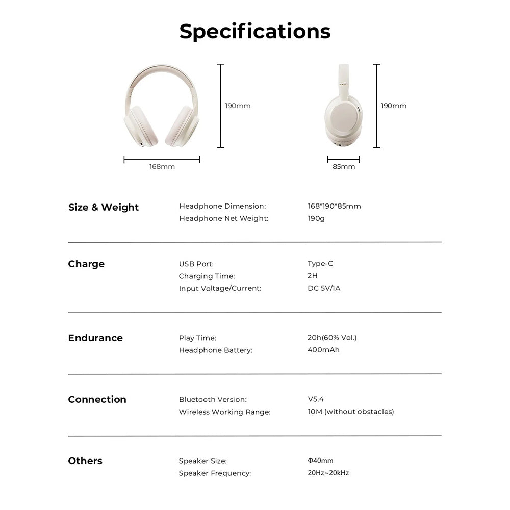 Handsfree Bluetooth HAVIT H619BT, A2DP, Zwart