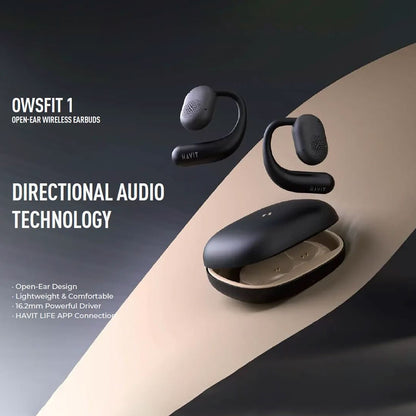 Handsfree Bluetooth HAVIT OWS914, TWS, Zwart