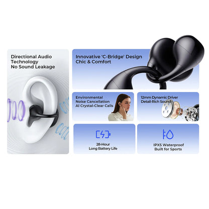 Handsfree Bluetooth HAVIT OWS916 Lite, TWS, Zwart