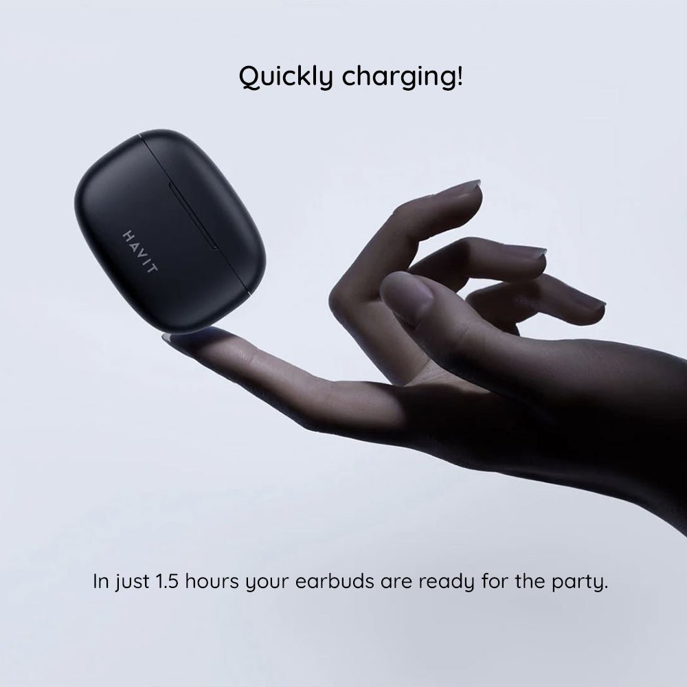 Handsfree Bluetooth HAVIT TW967 Pro, TWS, Zwart