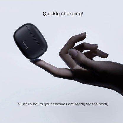 Handsfree Bluetooth HAVIT TW967 Pro, TWS, Zwart