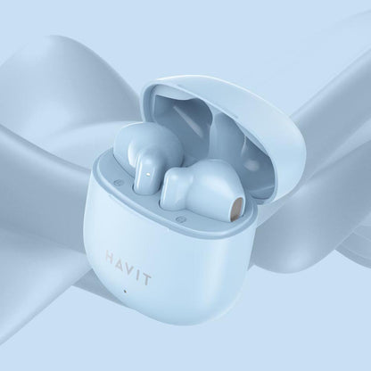 Handsfree Bluetooth HAVIT TW976, TWS, Blauw