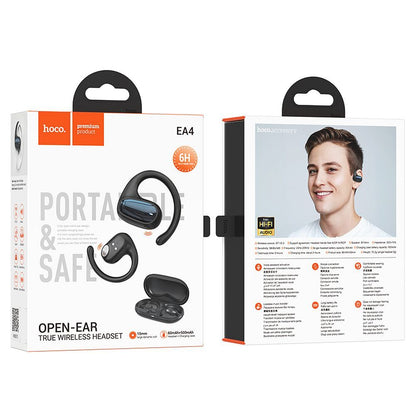 Handsfree Bluetooth HOCO EA4, TWS, Zwart