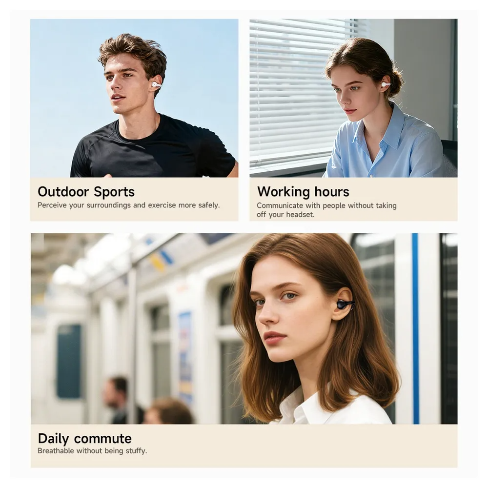 Handsfree Bluetooth HOCO EA8, TWS, Zwart