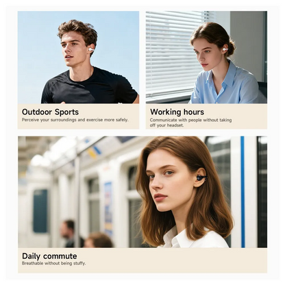 Handsfree Bluetooth HOCO EA8, TWS, Zwart