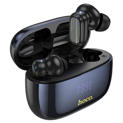 Handsfree Bluetooth HOCO EQ20, TWS, ANC, MultiPoint, Zwart