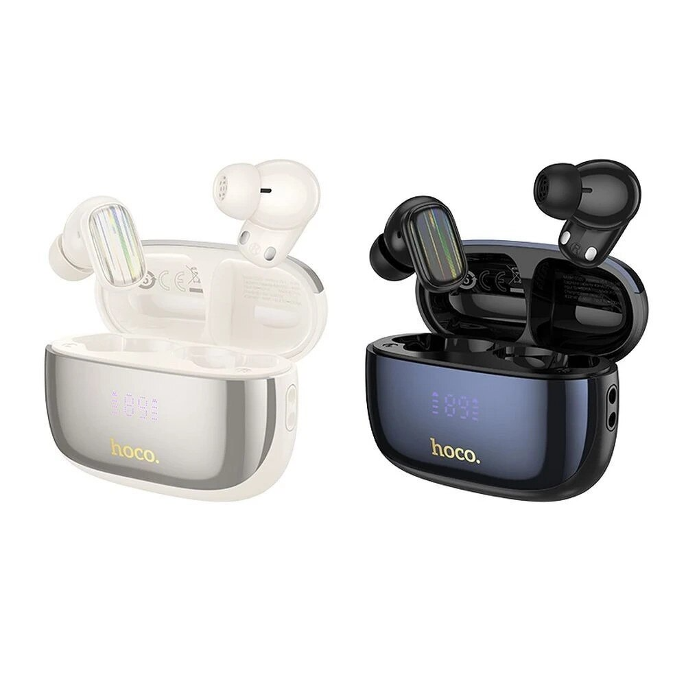 Handsfree Bluetooth HOCO EQ20, TWS, ANC, MultiPoint, Zwart