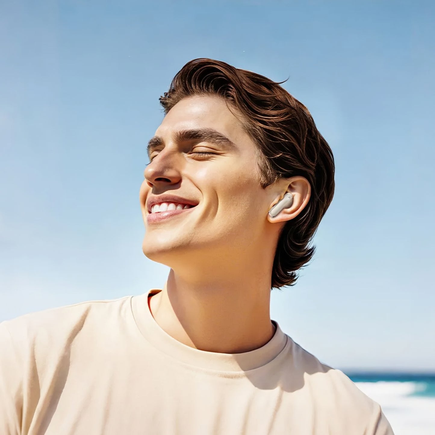 Handsfree Bluetooth HOCO EQ21, TWS, ANC, Wit