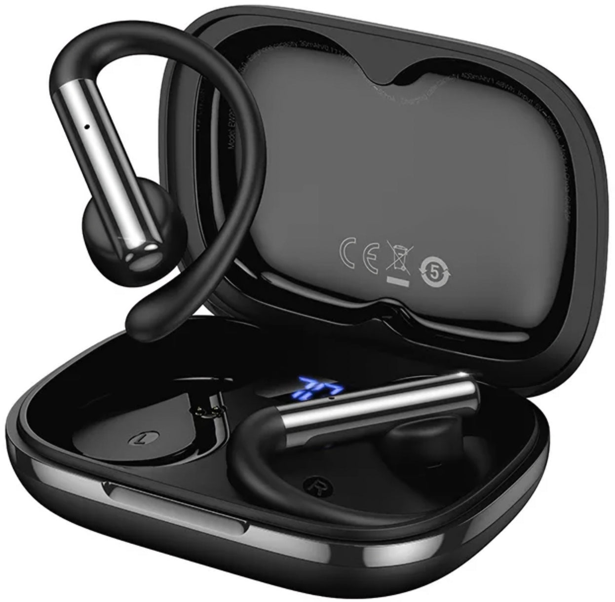 Handsfree Bluetooth HOCO EW206, TWS, Zwart