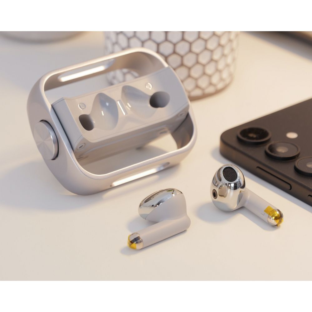 Handsfree Bluetooth HOCO EW55, TWS, Zilver