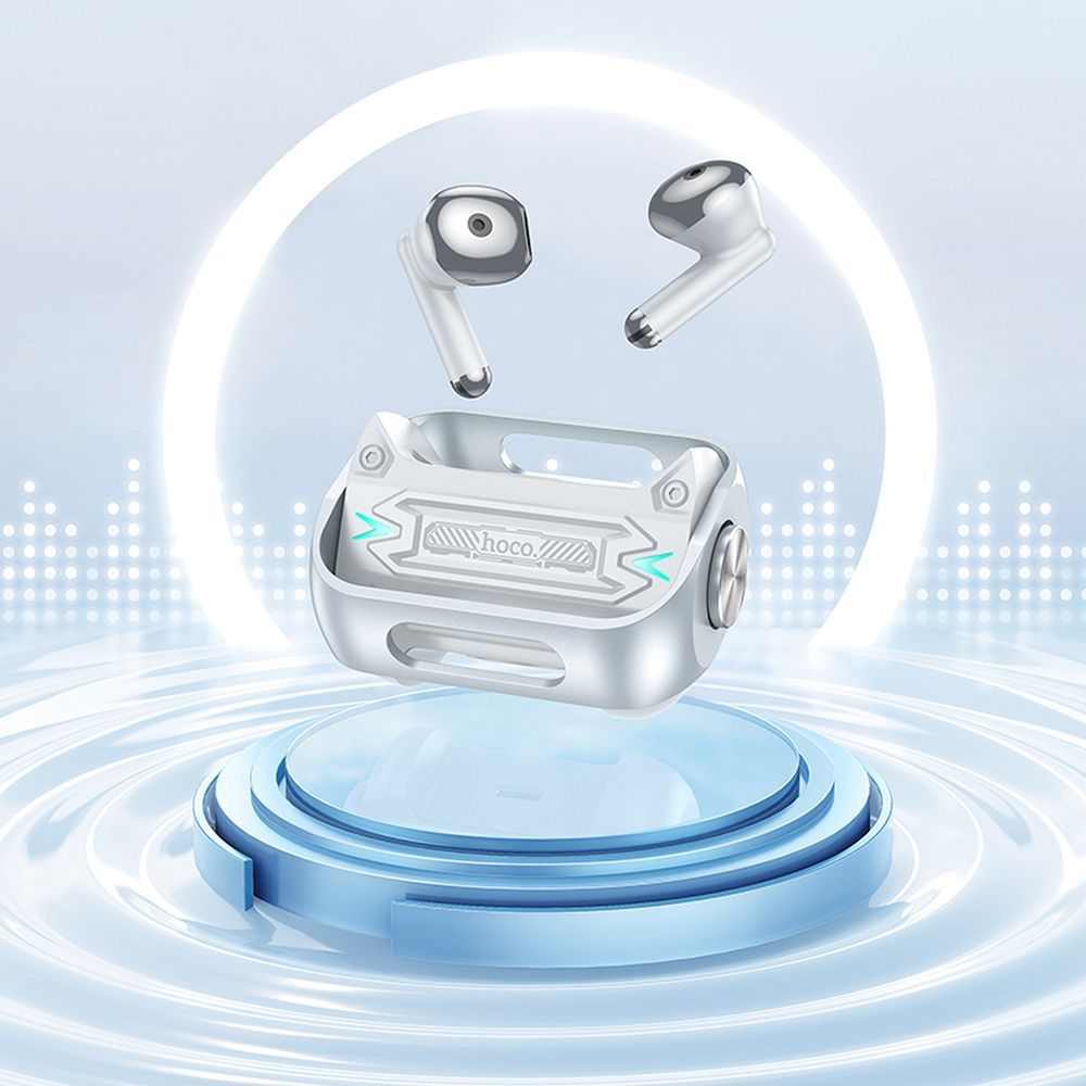 Handsfree Bluetooth HOCO EW55, TWS, Zilver